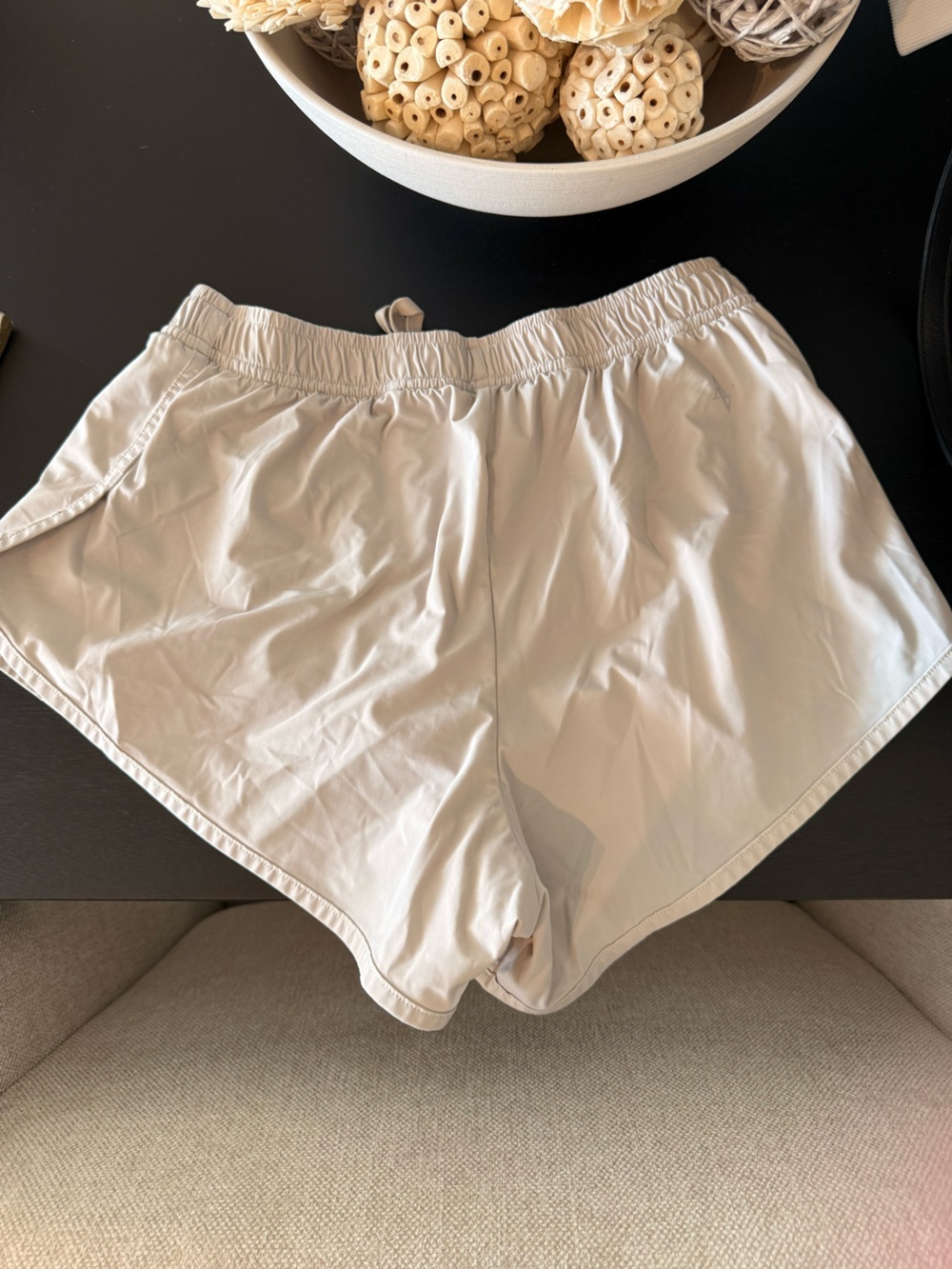 ALL ACCESS Lightweight Cream Elastic-Waist Women’s Shorts